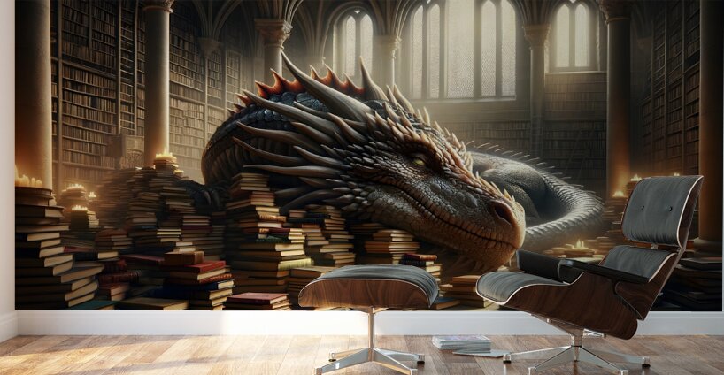 Guardian of the Tomes Wall Murals