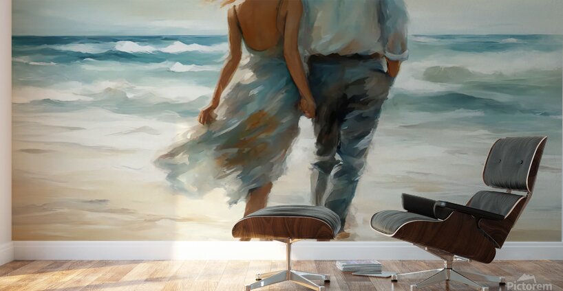 WalkOnTheBeach 1 Wall Murals