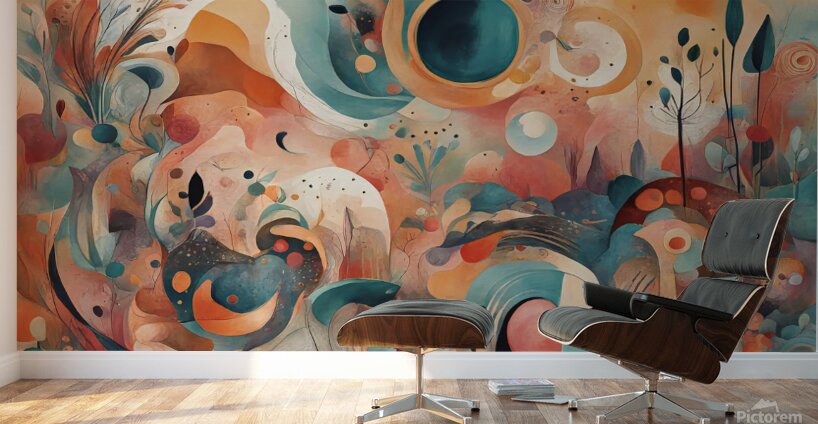 Boho Abstract II  Wall Murals