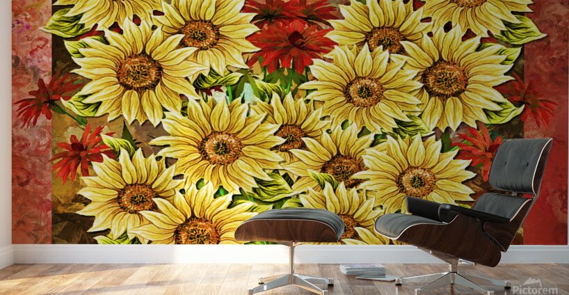 ArtXcl 078 sunflowers Wall Murals