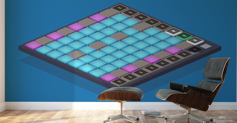 music equipment controller studio button blue key Wall Murals
