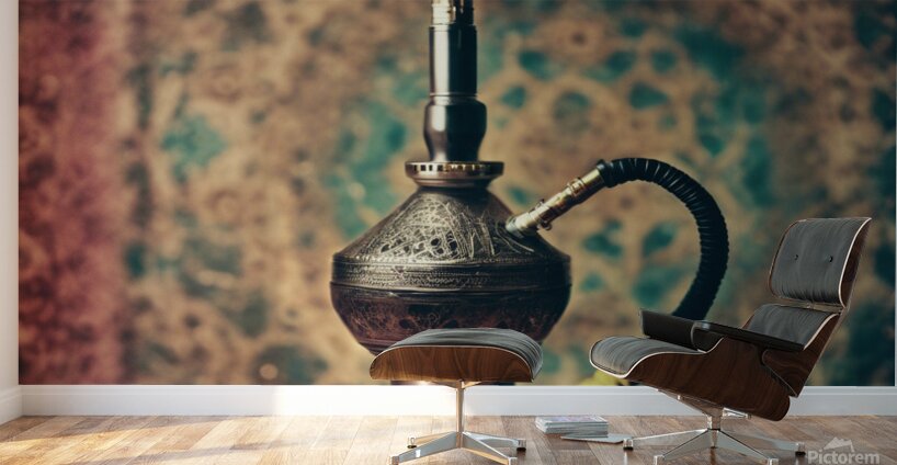 767711 shisha with colored old Arabic background Wall Murals
