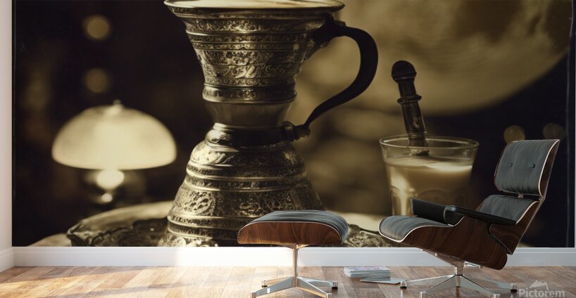 919882 hot coffee drink in old fashion glass ware Wall Murals