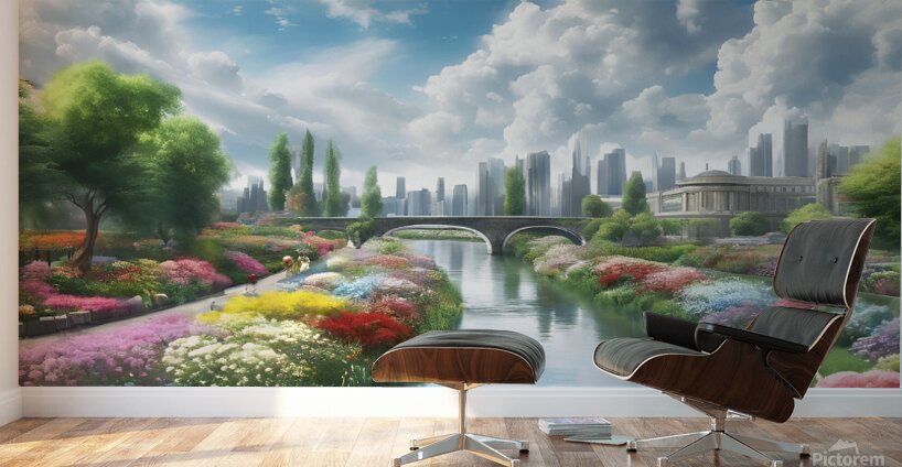  generate an 4k ultra HD anime style image of a Wall Murals