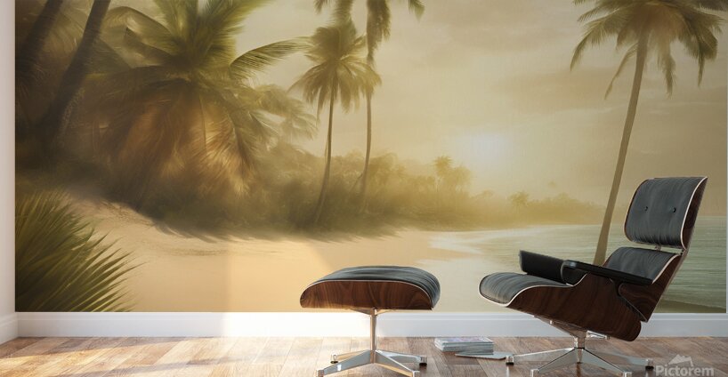 golden sunshine shining  Wall Murals