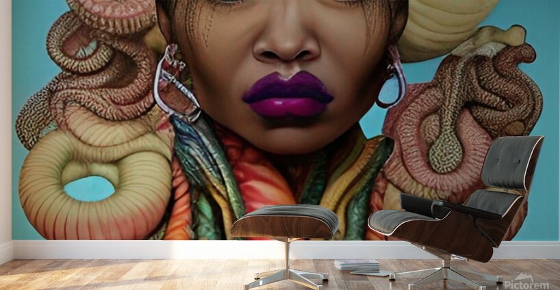 MEDUSA FEAR OF THE BLACK WOMAN 5 Wall Murals