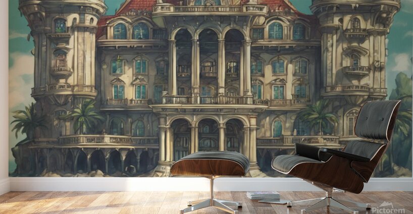 Palace in front of the sea beautiful view Wall Murals
