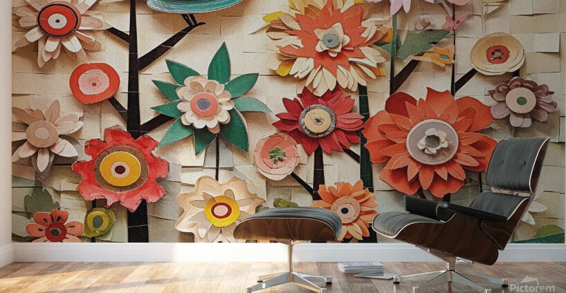 Birds Love Flowers X16 BL-Style Effect Wall Murals