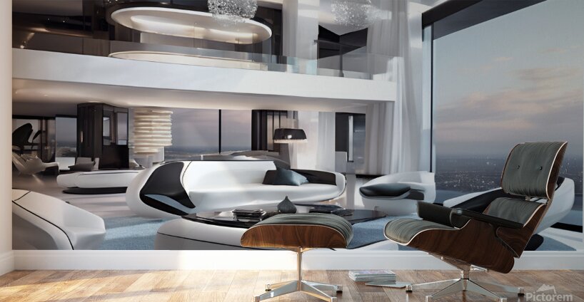 Witness the epitome of modern elegance in this trendsetting image of 2024. Wall Murals