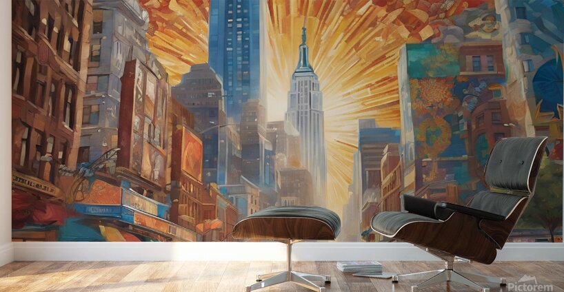 depicts a mosaic of cultures histories and dreams intertwined. Wall Murals