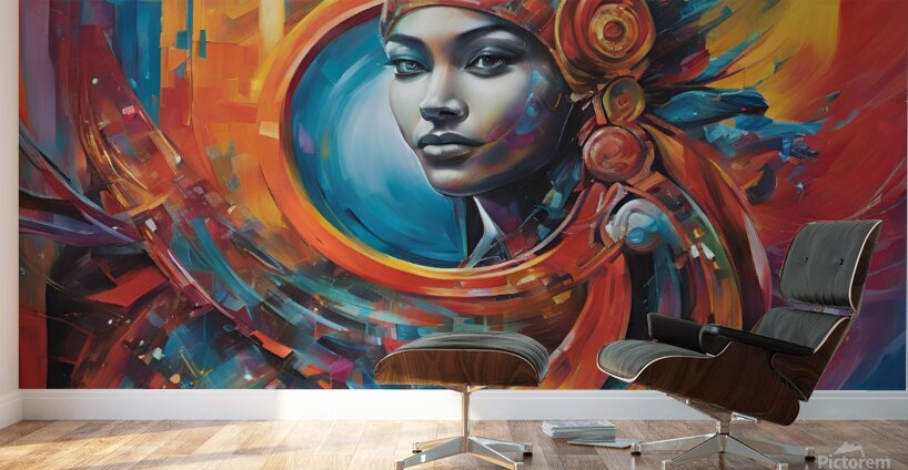 Step into the future with this trendsetting masterpiece of 2024 Wall Murals