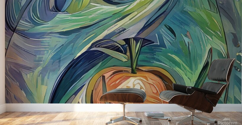 ArtXcl 010 serpent apple abstract illustration  Wall Murals