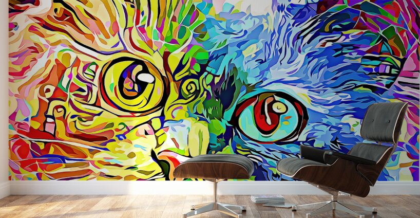 ArtXcl 182 cat abstract  Wall Murals