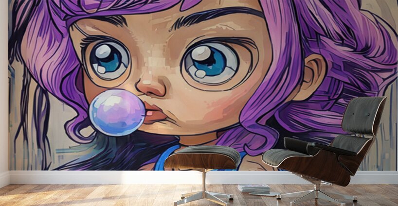 ArtXcl 022 its a girly world illustration  Wall Murals