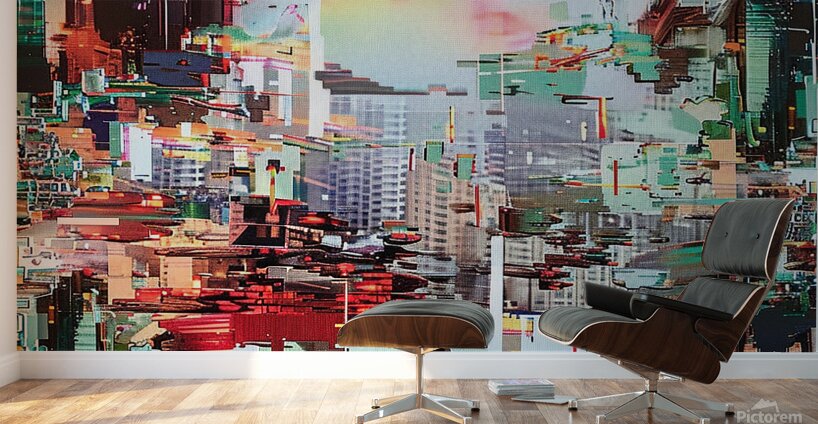 digital computer technology office information mo Wall Murals