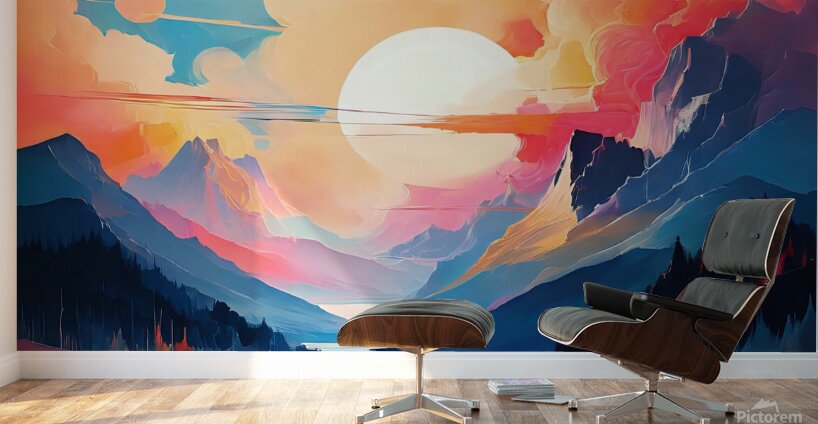 A Tranquil River’s Journey Through Nature’s Canvas 9 Wall Murals