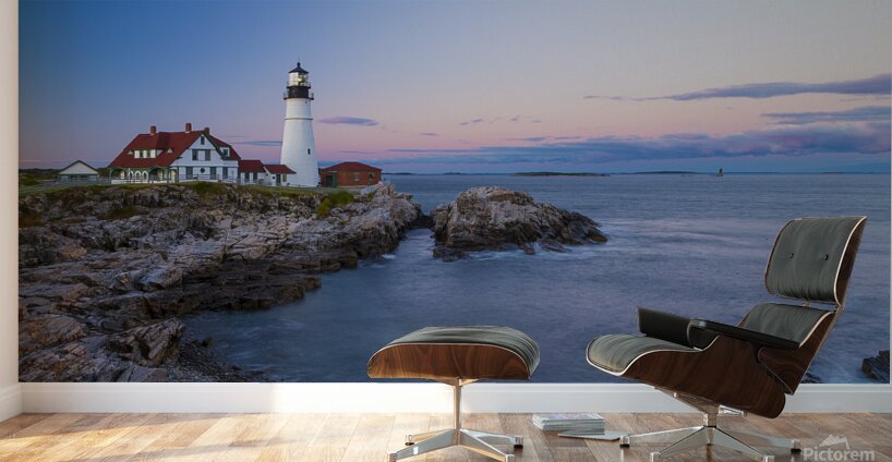 Portland Head Light Twilight Wall Murals