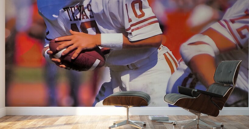 1986 Texas Longhorns Football Art  Wall Murals