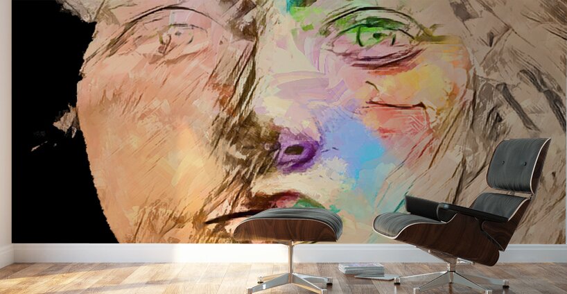 Silhouette of Softness Wall Murals