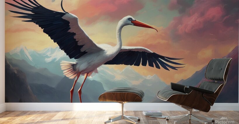 Stork Wall Murals