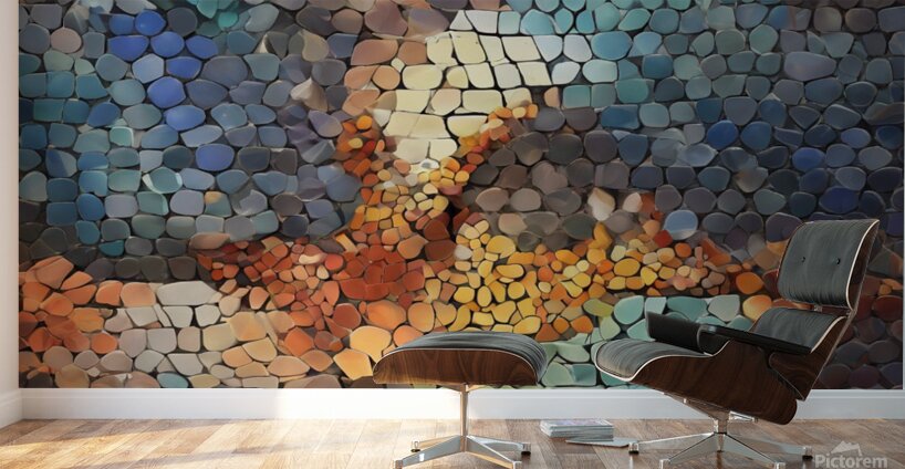 mosaics abstract art Wall Murals