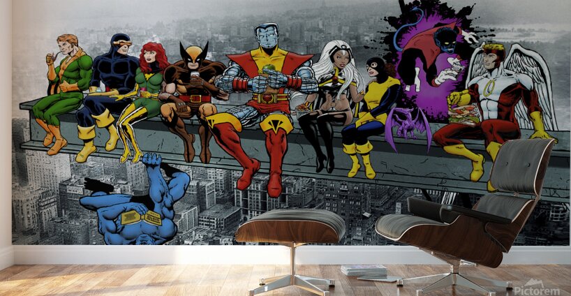  X Men Lunch Atop A Skyscraper Wall Murals