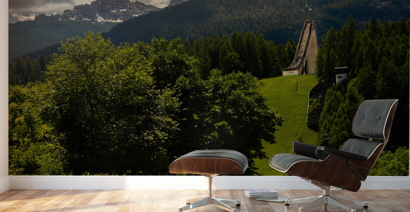Cortina dAmpezzo Ski Jump Wall Murals