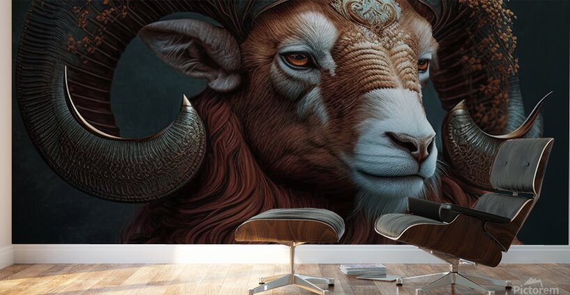 Aries the Ram Wall Murals
