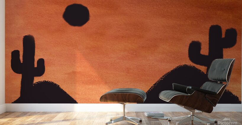 Orange Outback skies Kids Wallart  Wall Murals