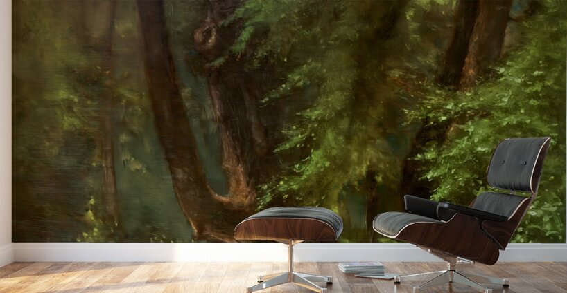 george inness in the woods 1866 Wall Murals