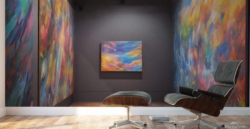 between traditional painting and interactive inst Wall Murals