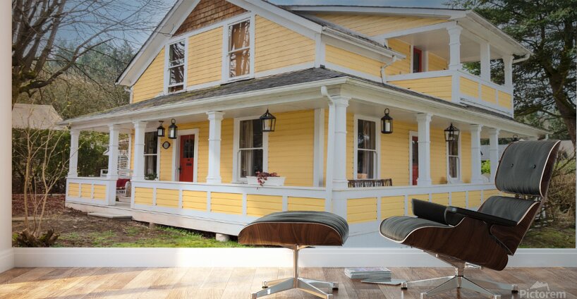 Nice historical residential house in British Columbia Canada Wall Murals
