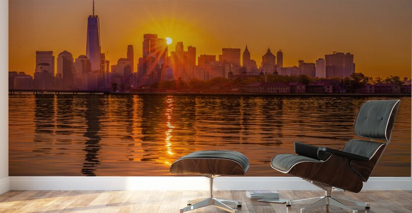 Sunrise over Manhattan Wall Murals