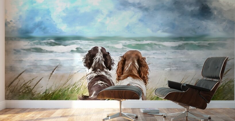 Dogone Good Beach Day Wall Murals