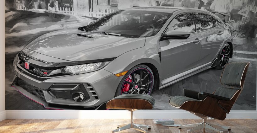 2020 Blue Honda Type R X100 5 Wall Murals