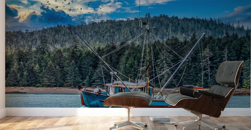 Shrimpers in Alaska  Wall Murals