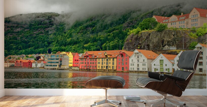 Bryggen in Bergen Wall Murals