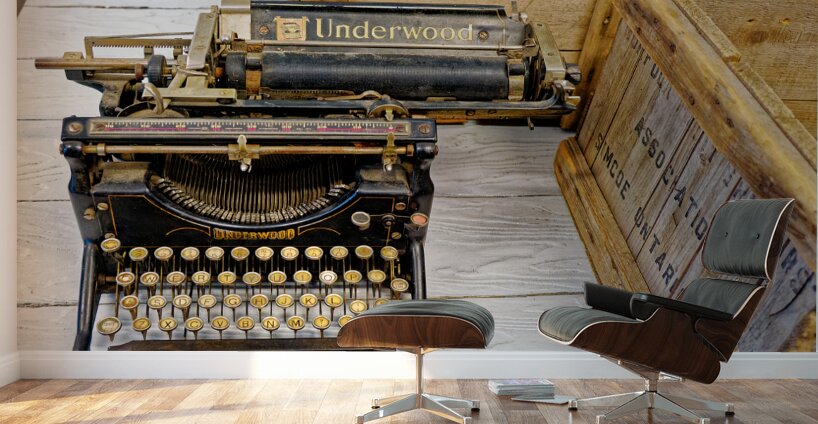 Old Underwood Typewriter Wall Murals