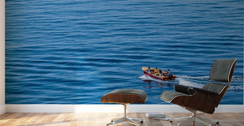 Family Boating in Avalon Bay Wall Murals