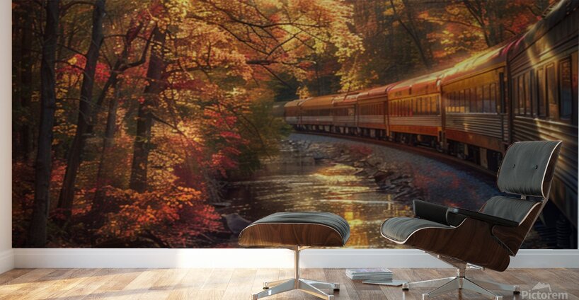 Train Ride Through the Country  Wall Murals