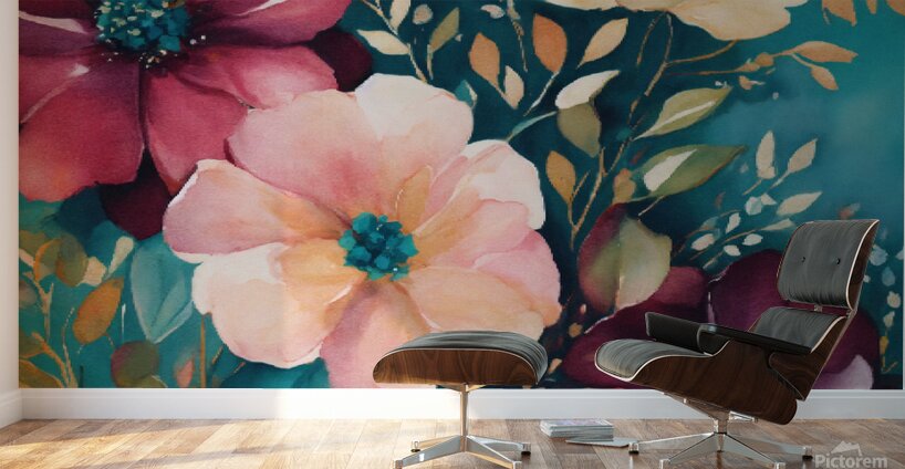 modern With 3d art Wall Murals