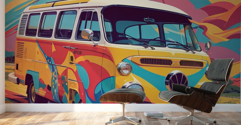 hippie van Wall Murals