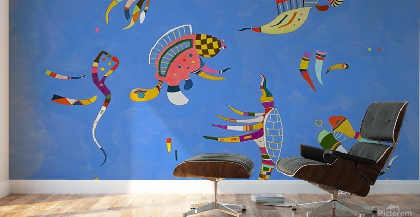 Wassily Kandinsky - Sky Blue 1940 Wall Murals