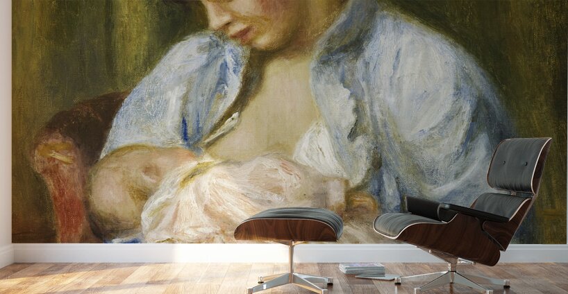 Pierre Auguste Renoir 1841 1919 A Woman Nursing a Child Wall Murals
