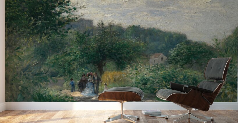 Pierre Auguste Renoir 1841 1919 A Road in Louveciennes 1870 Wall Murals