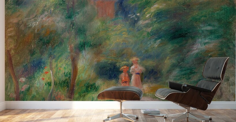 Pierre Auguste Renoir 1841 1919 Two Figures on a Path Deux figures dans un sentier 1906 Wall Murals