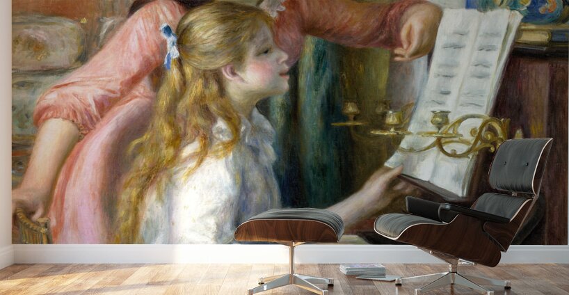 Pierre Auguste Renoir 1841 1919 Two Young Girls at the Piano 1892 Wall Murals