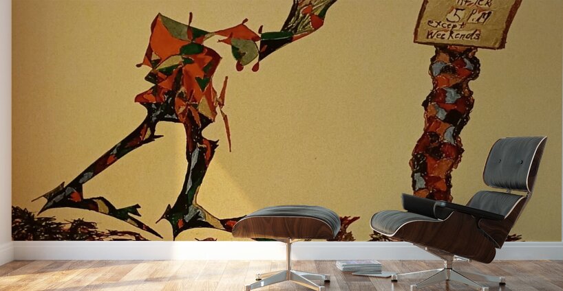 20221127 181637 creature reading sign Wall Murals