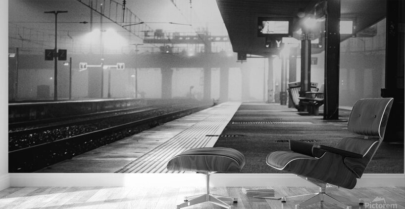 Quai brumeux Wall Murals