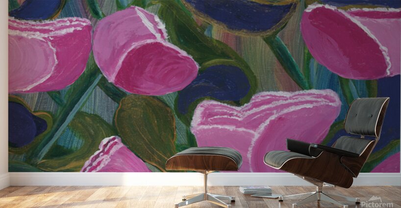 Lush Pinks Wall Murals